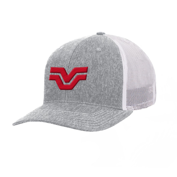 Versatile Grey/White Trucker Hat	