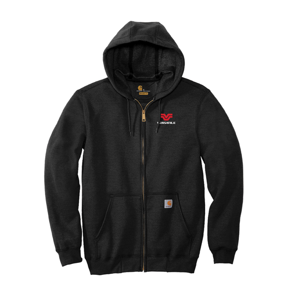 Carhartt Hooded Zip-Front Black Sweatshirt