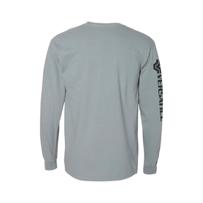 Grey Long Sleeve with Pocket Front Image on white background